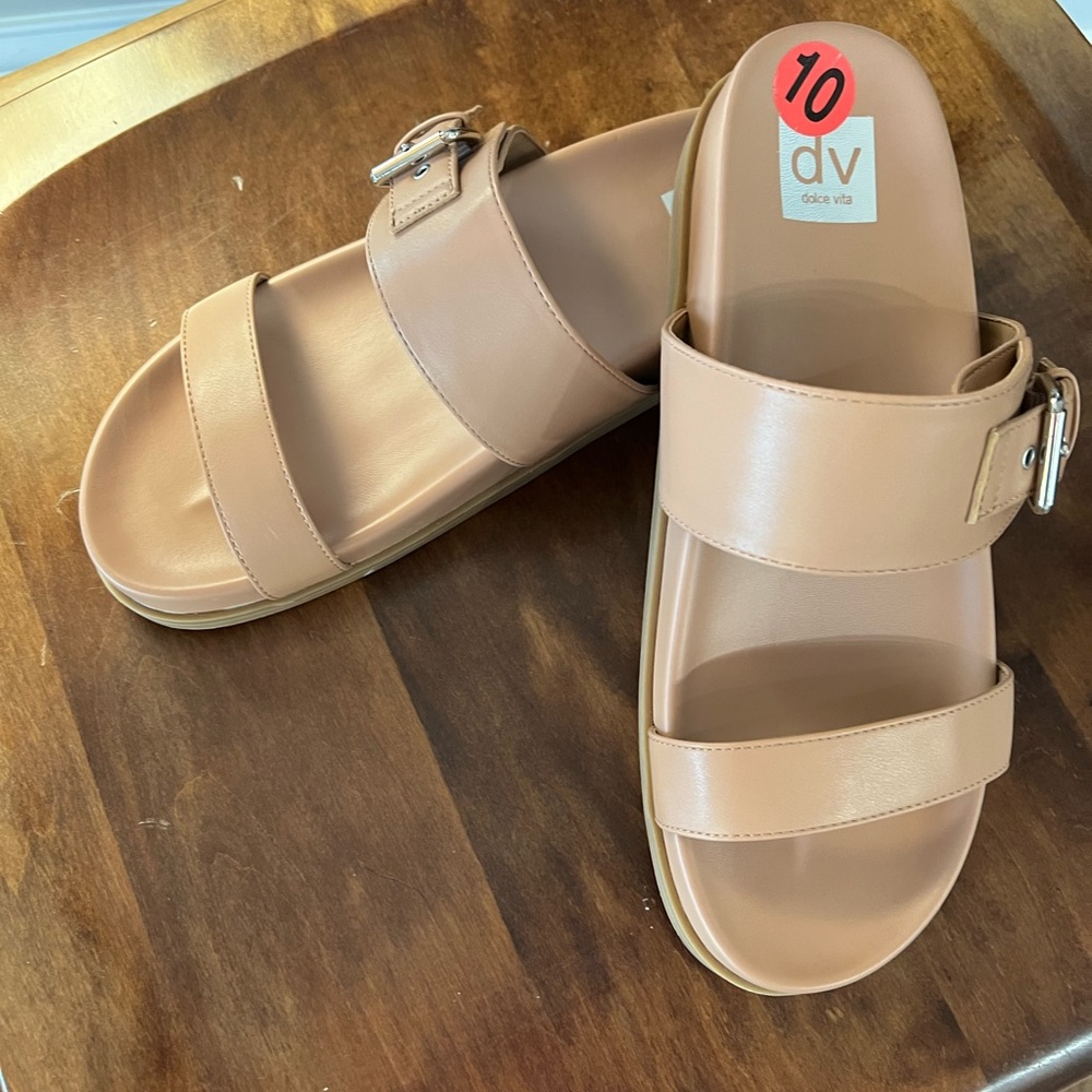 New Dolce Vita slide sandals.